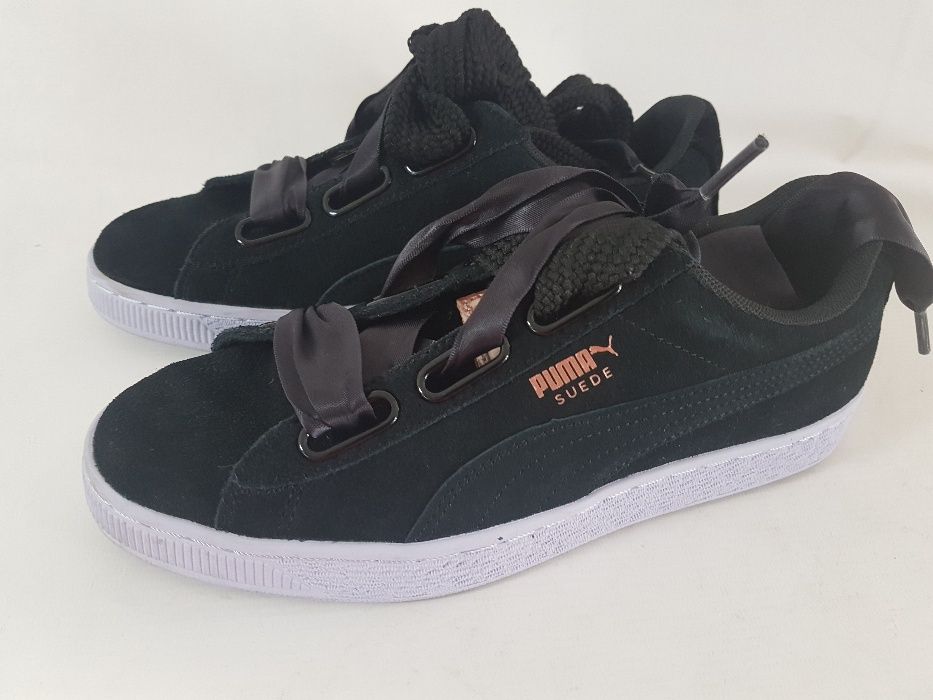 BUTY PUMA SUEDE HEART VR czarne adidasy damskie R38