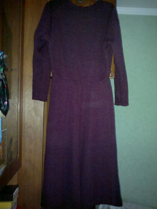 Платье шерстяное шерсть бордо вишневое миди времен СССР.Винтаж.Раритет