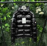 Куртка Moncler maya блестящая мужская зимний пуховик
