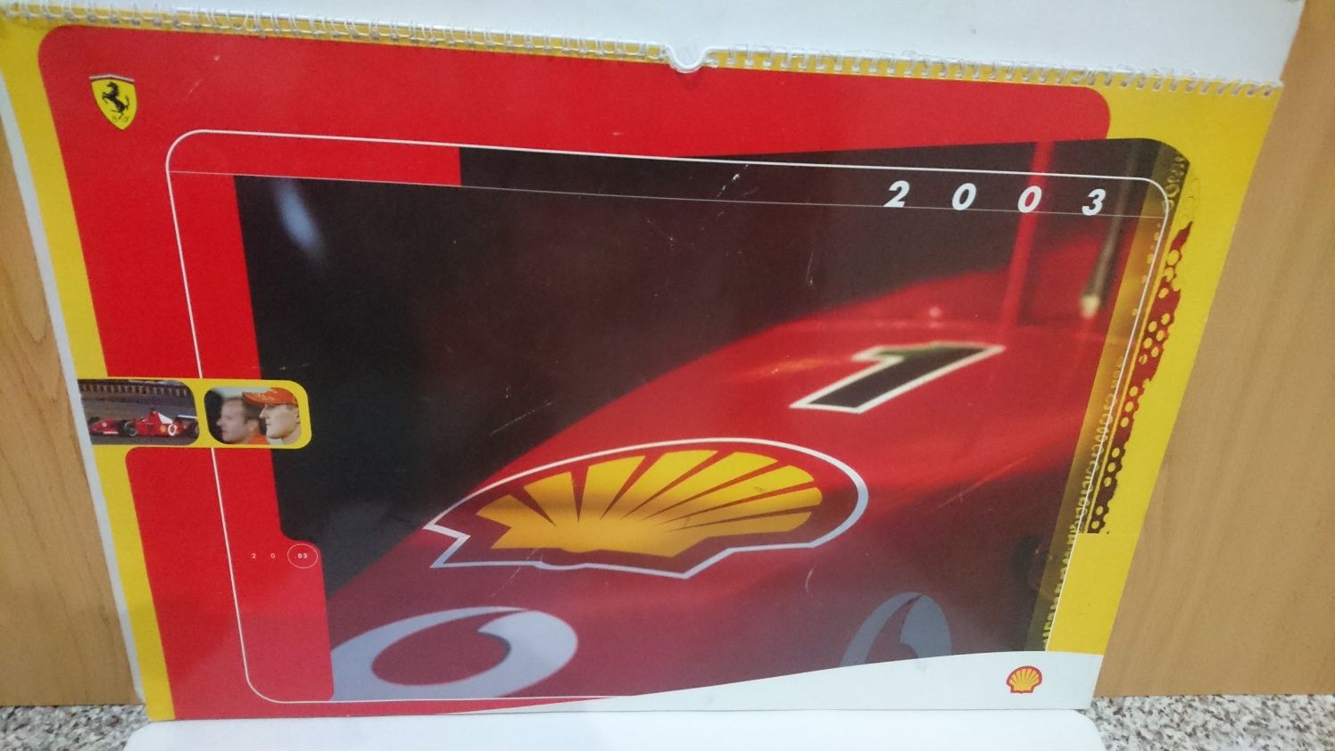 Calendário Shell Ferrari 2003