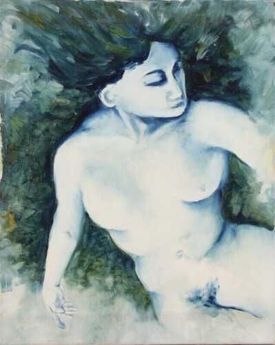 PINTURA a ÓLEO Sobre TELA – Nu Feminino
