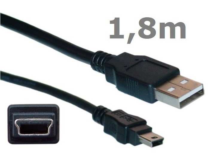 Kabel MiniUSB mini USB Pad PS3 1,8m Lanberg * Solidny Przewód !