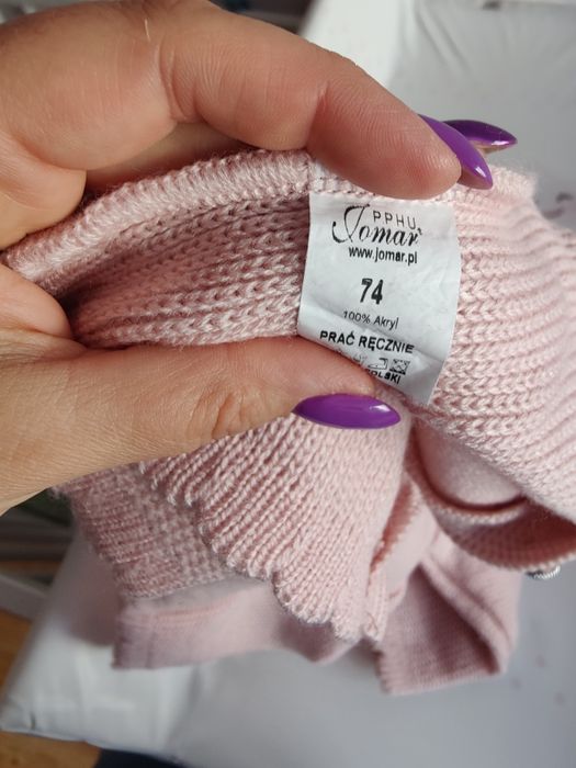 Sweterek 74 zapinamy na guziki