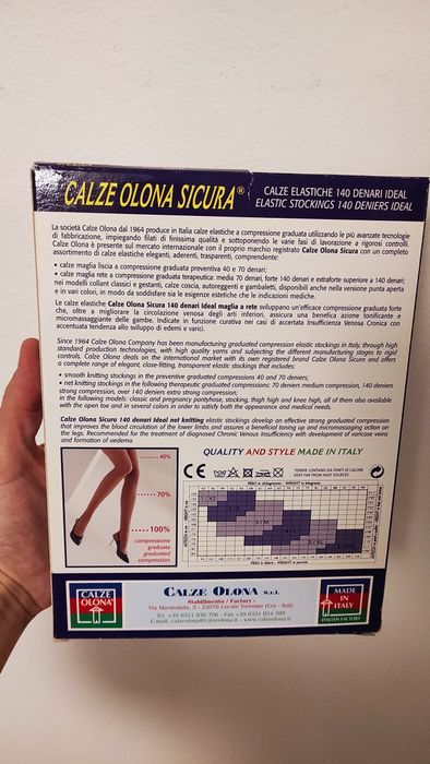 Meias de descanso Sicura NOVAS embaladas