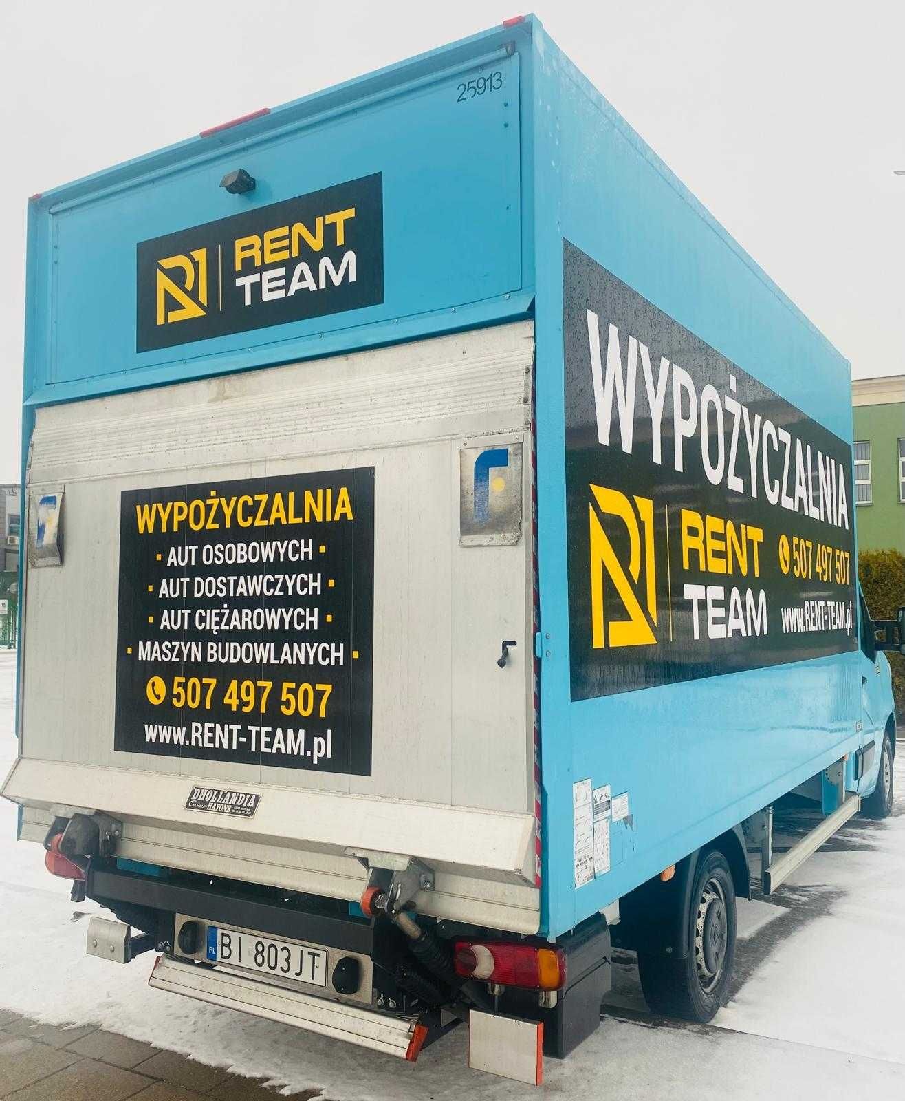 Wynajem Samochodu Dostawczego  kat B  KONTENER 8 PALETOWY Z WINDĄ