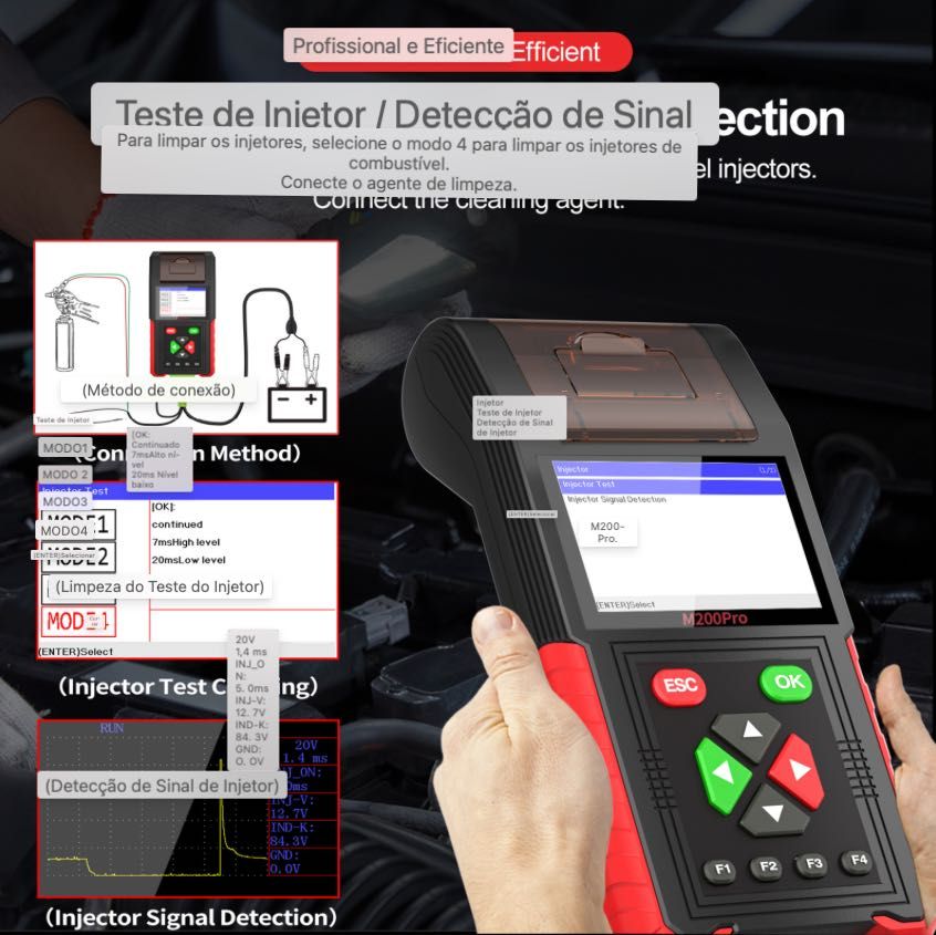 M200 profissional Maquina de Diagnóstico de Motas Profissional