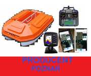 ŁÓDKA ZANĘTOWA premium 2 komorowa ECHOSONDA + GPS X / Producent Poznań