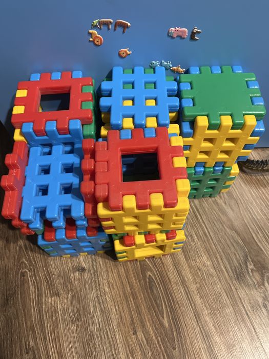 Kolorowe klocki wafle