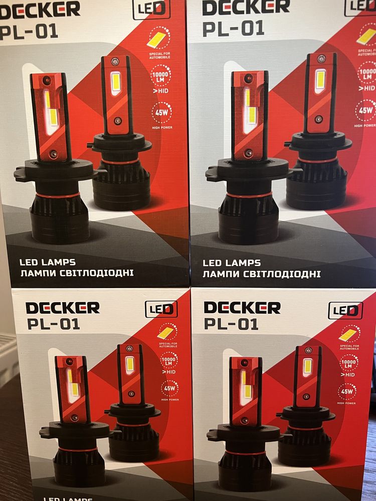 Підбір установка Led can Decker лед лампа декер pl01 pl03 h1 h7 h11 h4