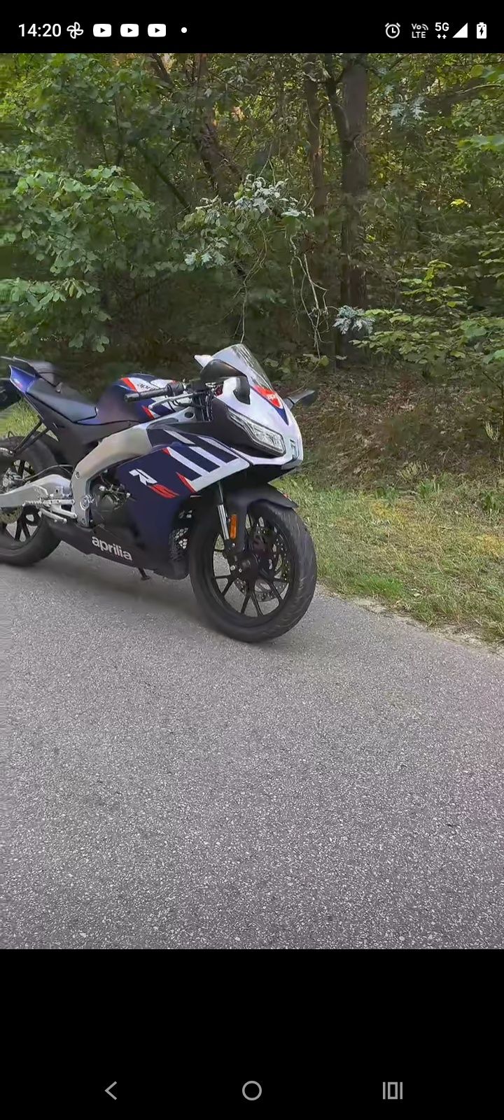 Aprilia Rs125 uszkodzony 2021r