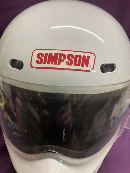 Retro Simpson Super Bandit Racing/Motorcycle Helmet 7 1/2