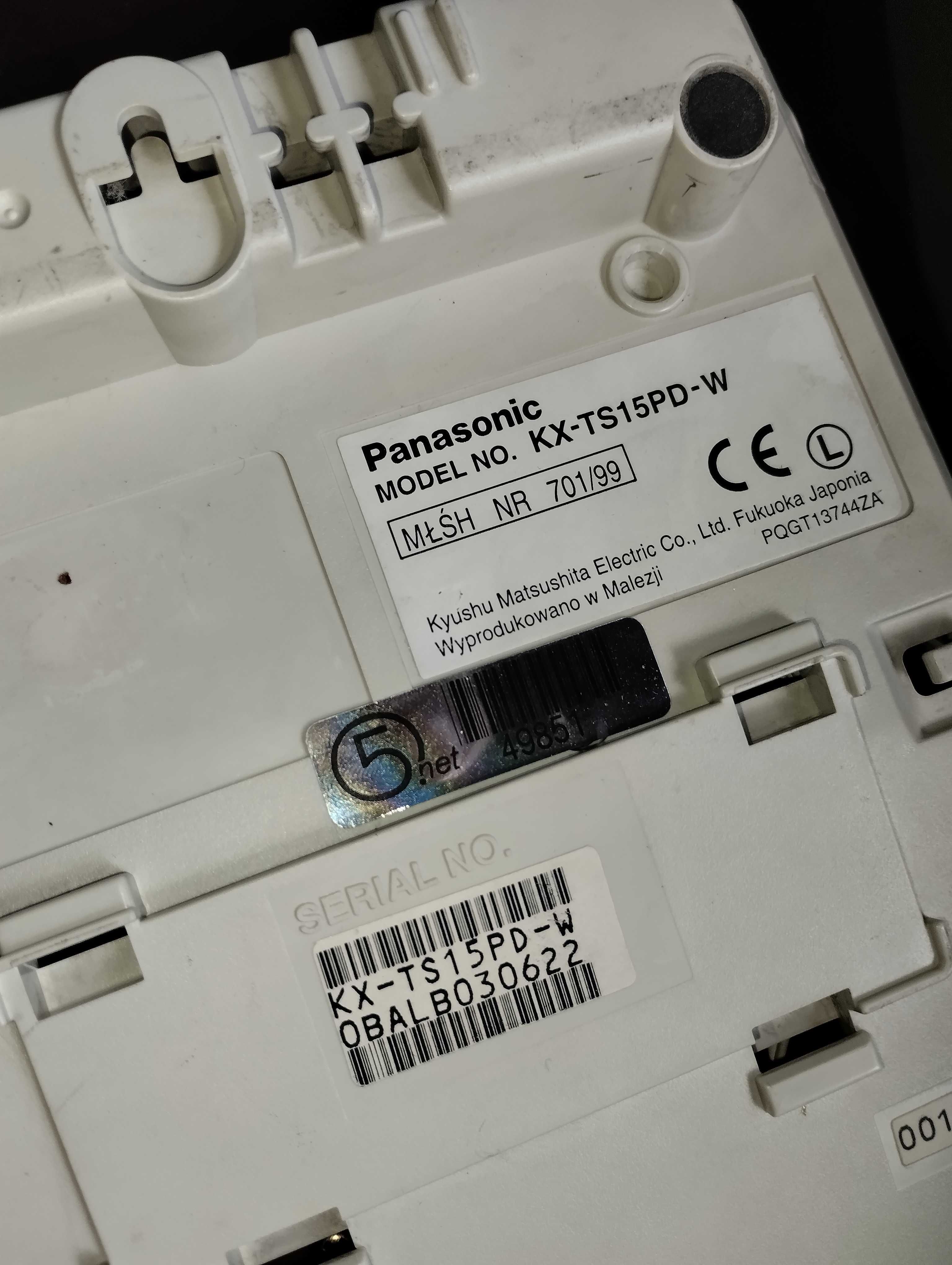 3 sprawne telefony przewodowe firmy PANASONC retro - rzadki okaz