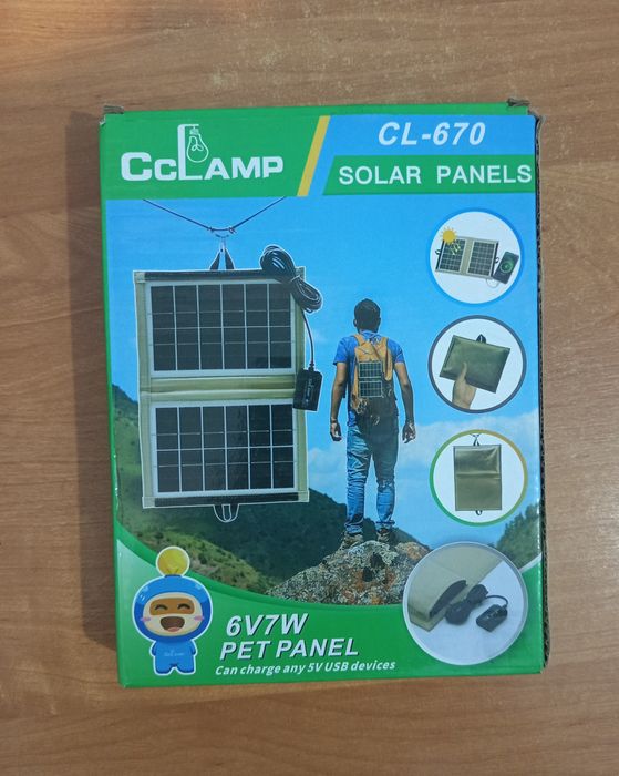 Turystyczny Panel Solarny 6 v 7.2 w USB 29 x 20 cm