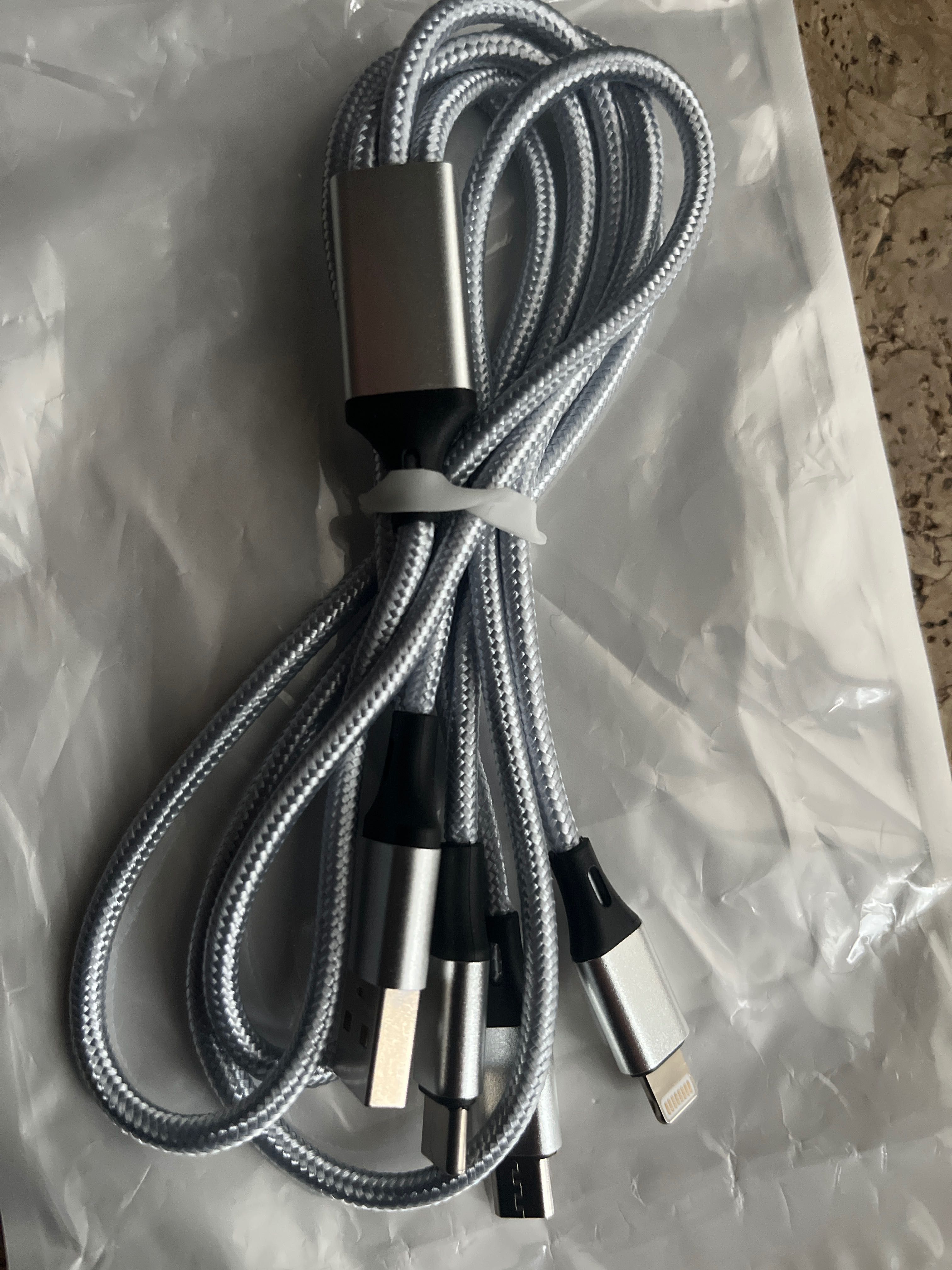 Kabel do ładowania 3w1