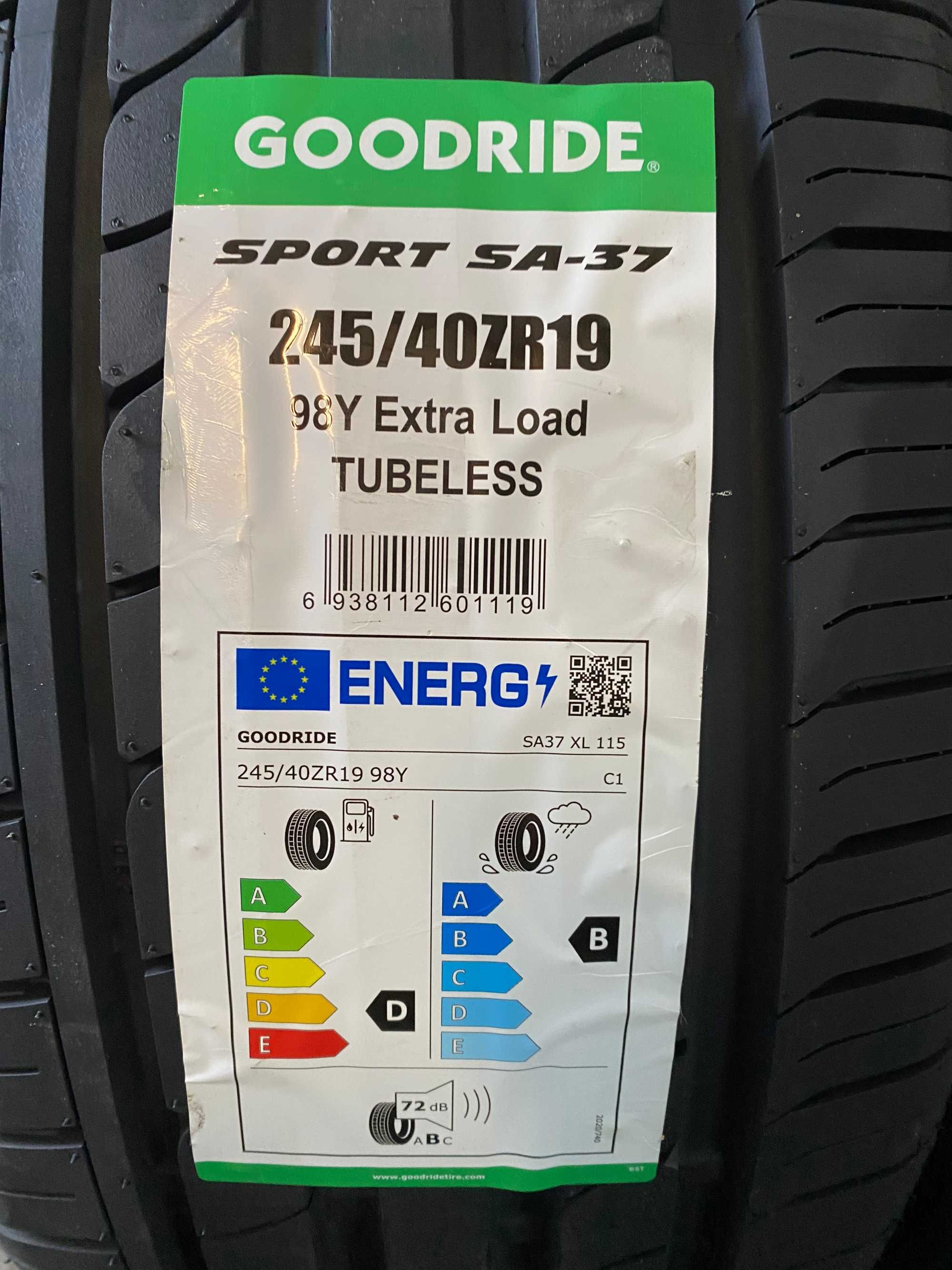 4x 245/40 R.19 98Y XL Goodride Sport SA-37 NOWE 2025 Rant ochronny