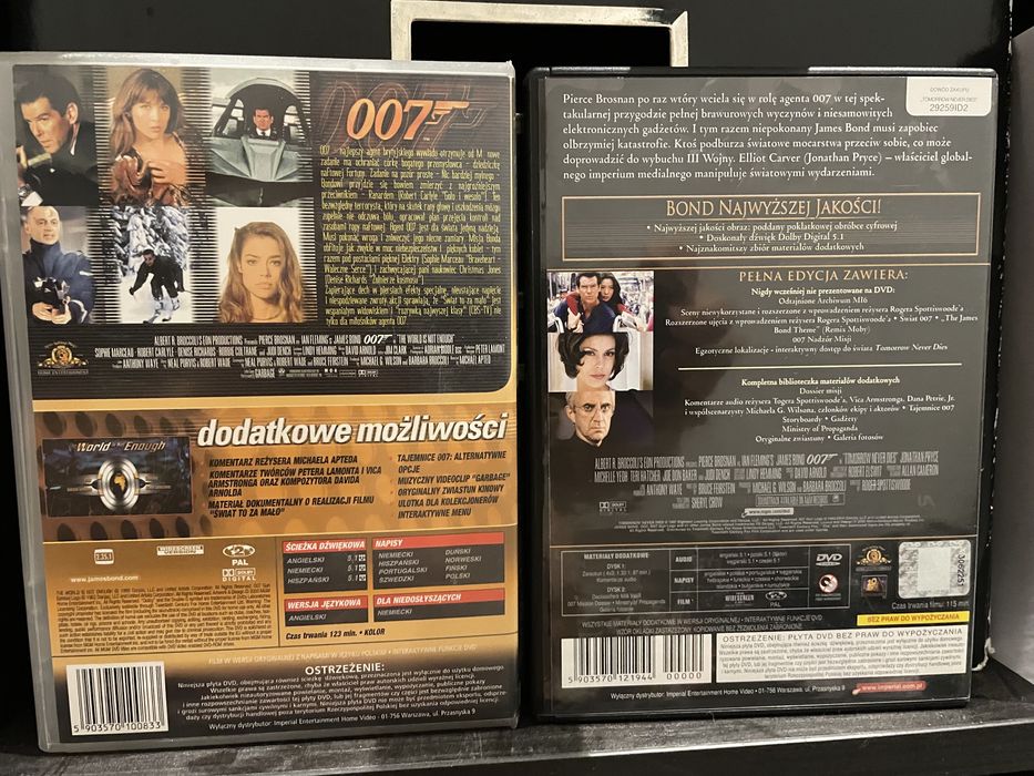 James Bond - Jutro nie umiera nigdy oraz Świat to za mało DVD
