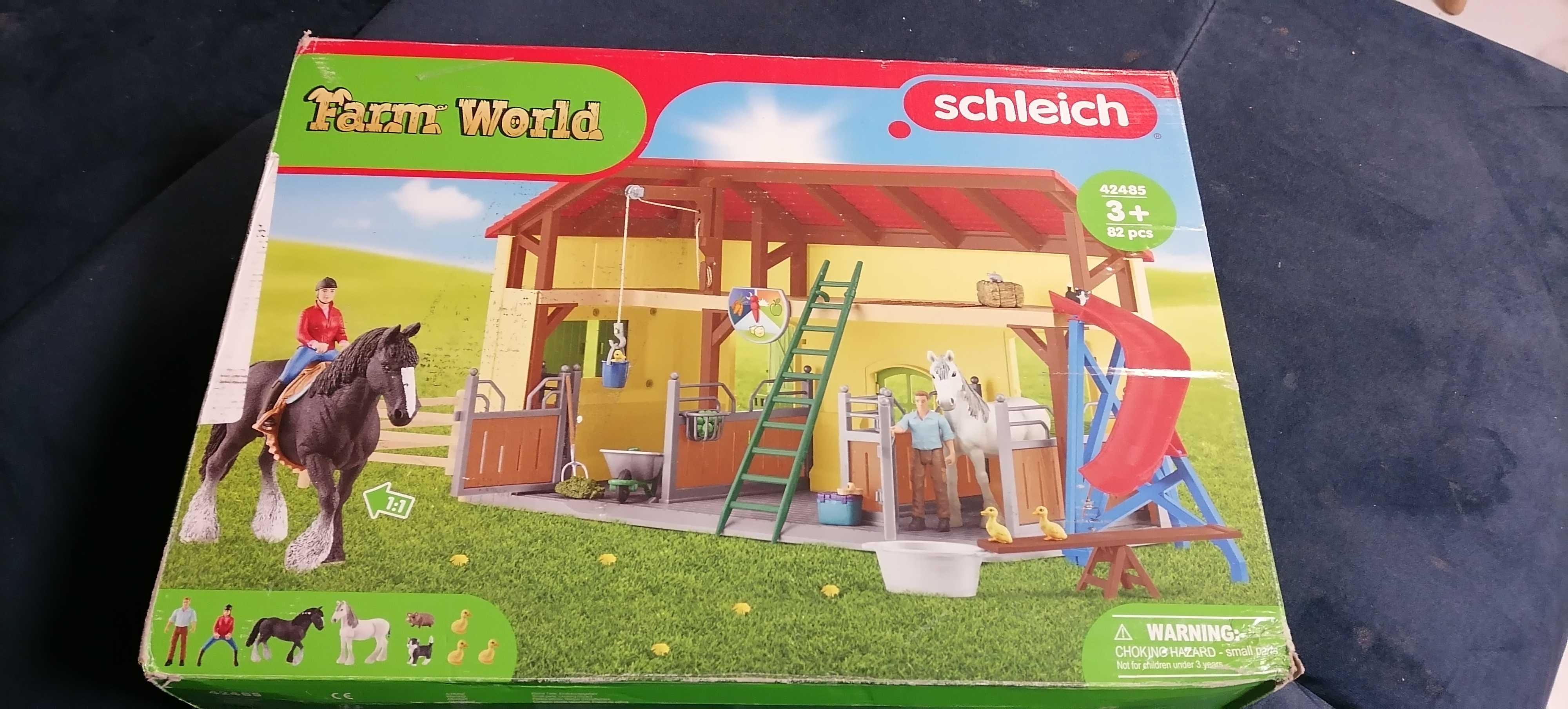 SCHLEICH Końska stajnia FIGURKI AKCESORIA Farma 42485