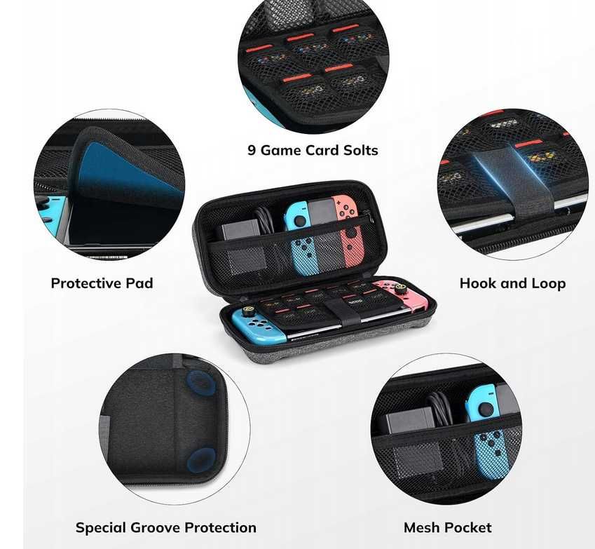 Younik Etui torba podróżna na akcesoria Nintendo Switch OLED