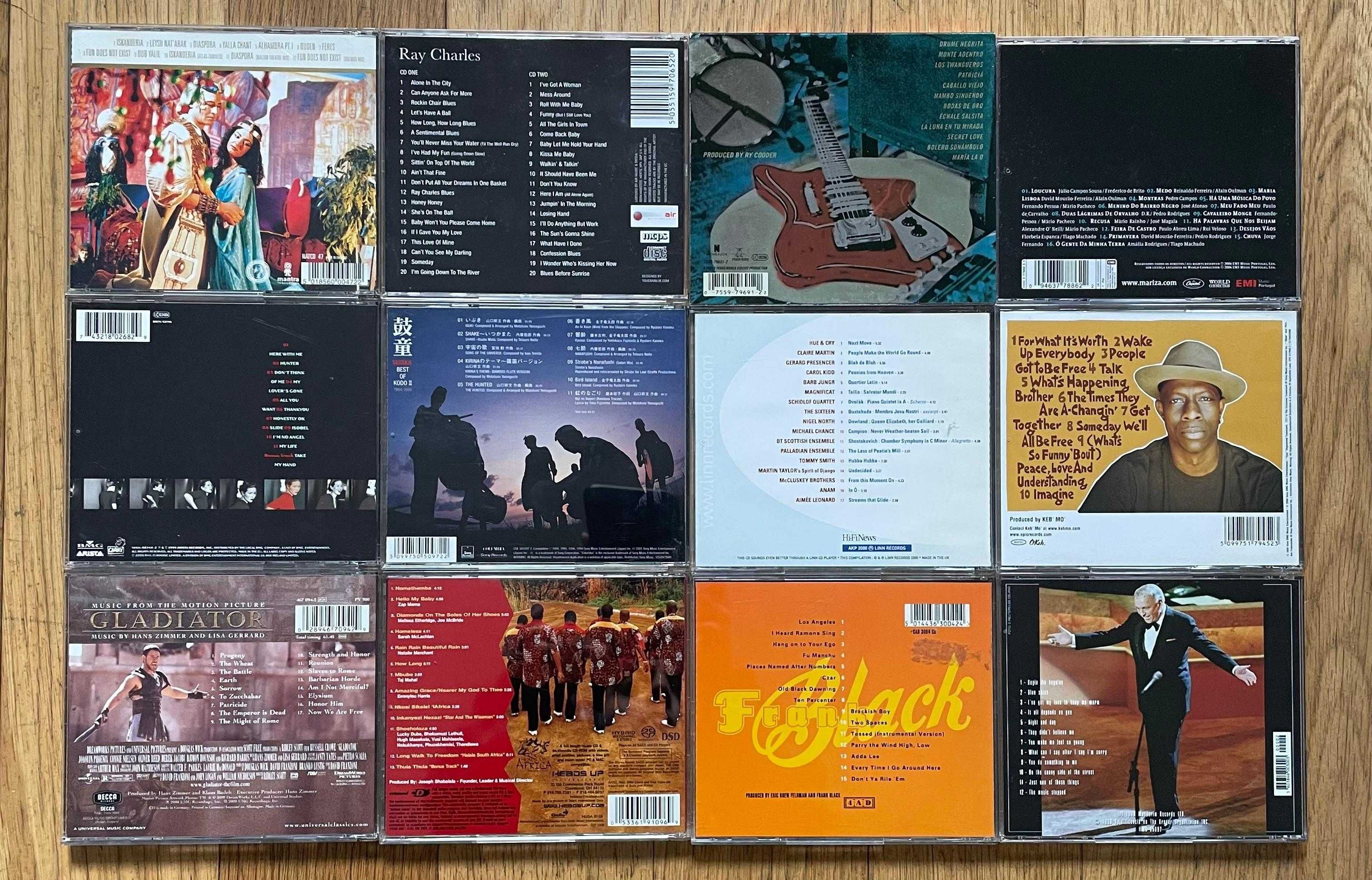 12 CDs / Música Variada / 2€ Por Unidade / 15€ Por Tudo
