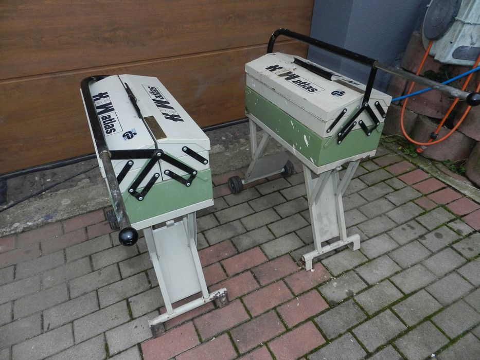 Walizki narzedziowe składane na kółkach