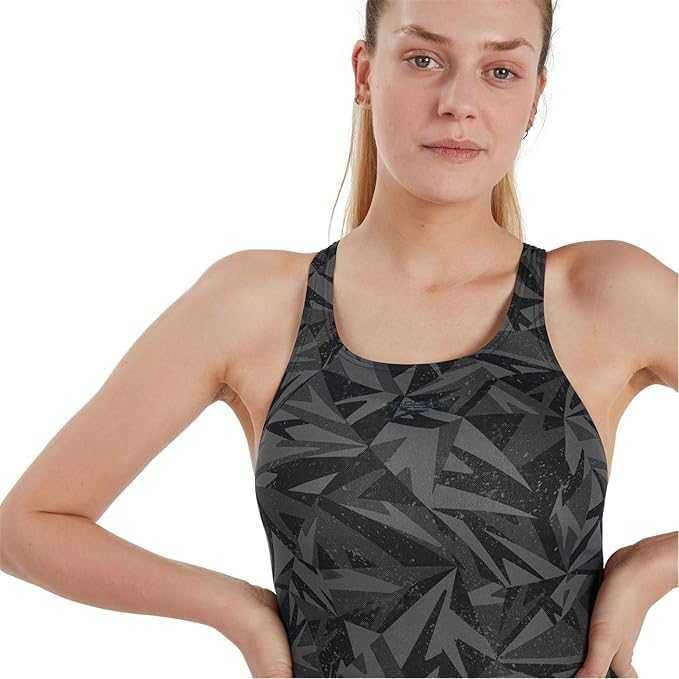 Damski Strój Kąpielowy SPEEDO Hyperboom Allover Medalist Czarny 42