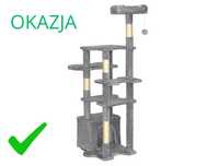 Duży Drapak dla Kota 7 Poziomów, Jaskinia, Wieża, Legowisko,Piłeczka