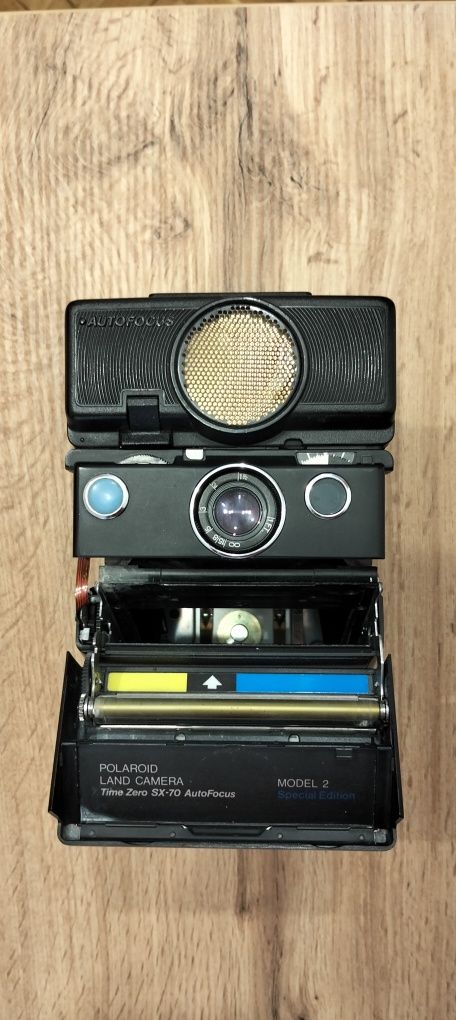 Stary aparat Polaroid Land Camera Timer Zero SX-70 AutoFocus Model 2