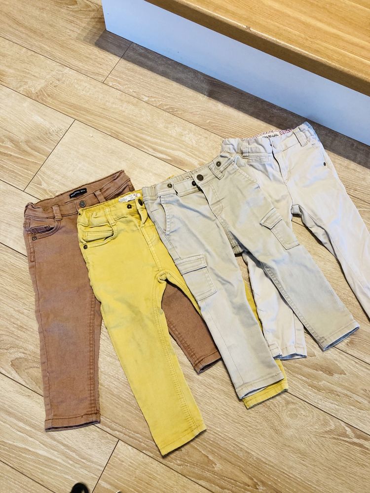 Spodnie H&M, Zara, Reserved rozm. 86-92