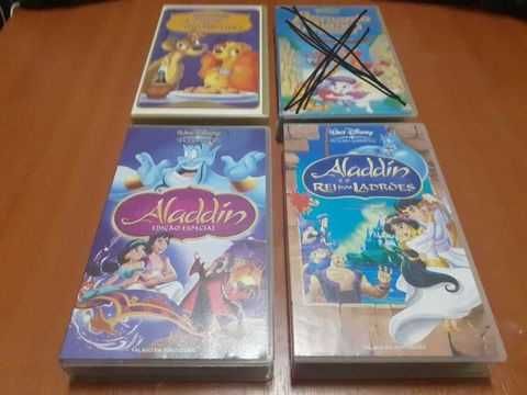 Coleção 4 VHS: Filmes "Disney"