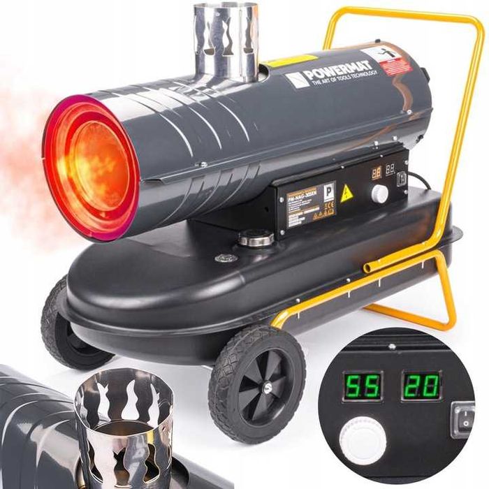 Nagrzewnica Dmuchawa OLEJOWA Spalinowa z Kominem 30kW