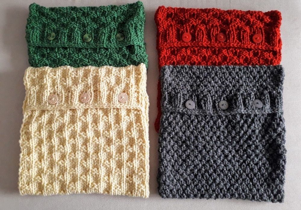 Poszewki na poduszkę robione na drutach