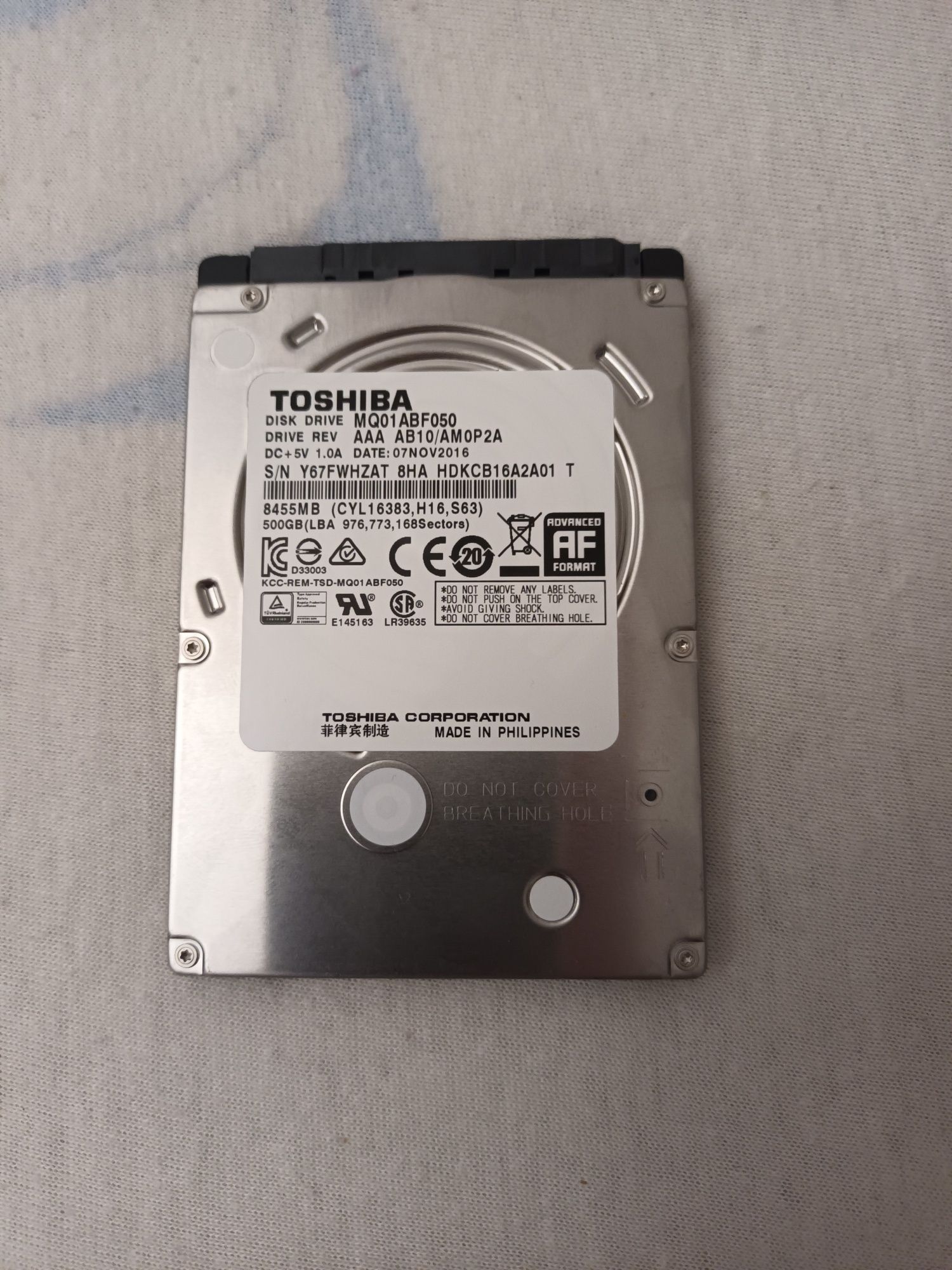 Dysk TOSHIBA 2,5 cala 500GB