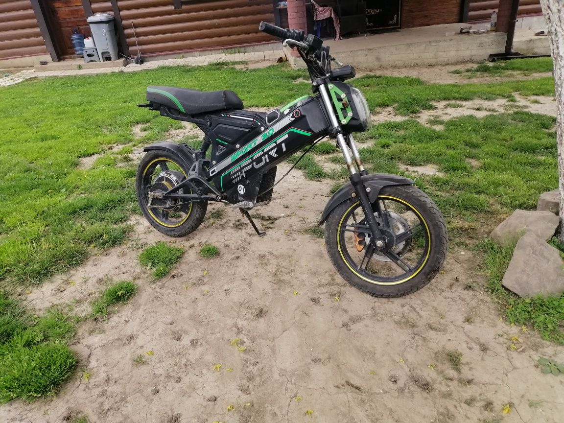 Електро скутер, мотоцикл ROVER cross sport. 1кВт