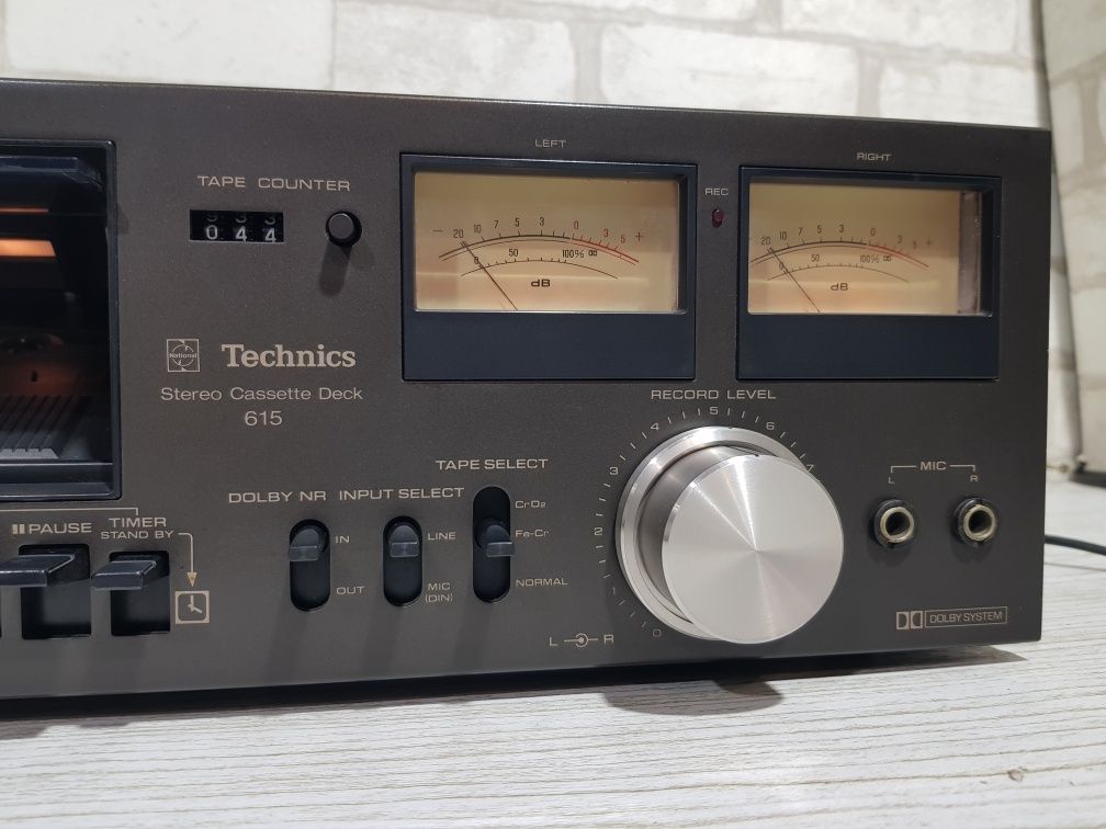 Стрілки! Стерео касетна дека TECHNICS RS-615US, б/у з Німеччини