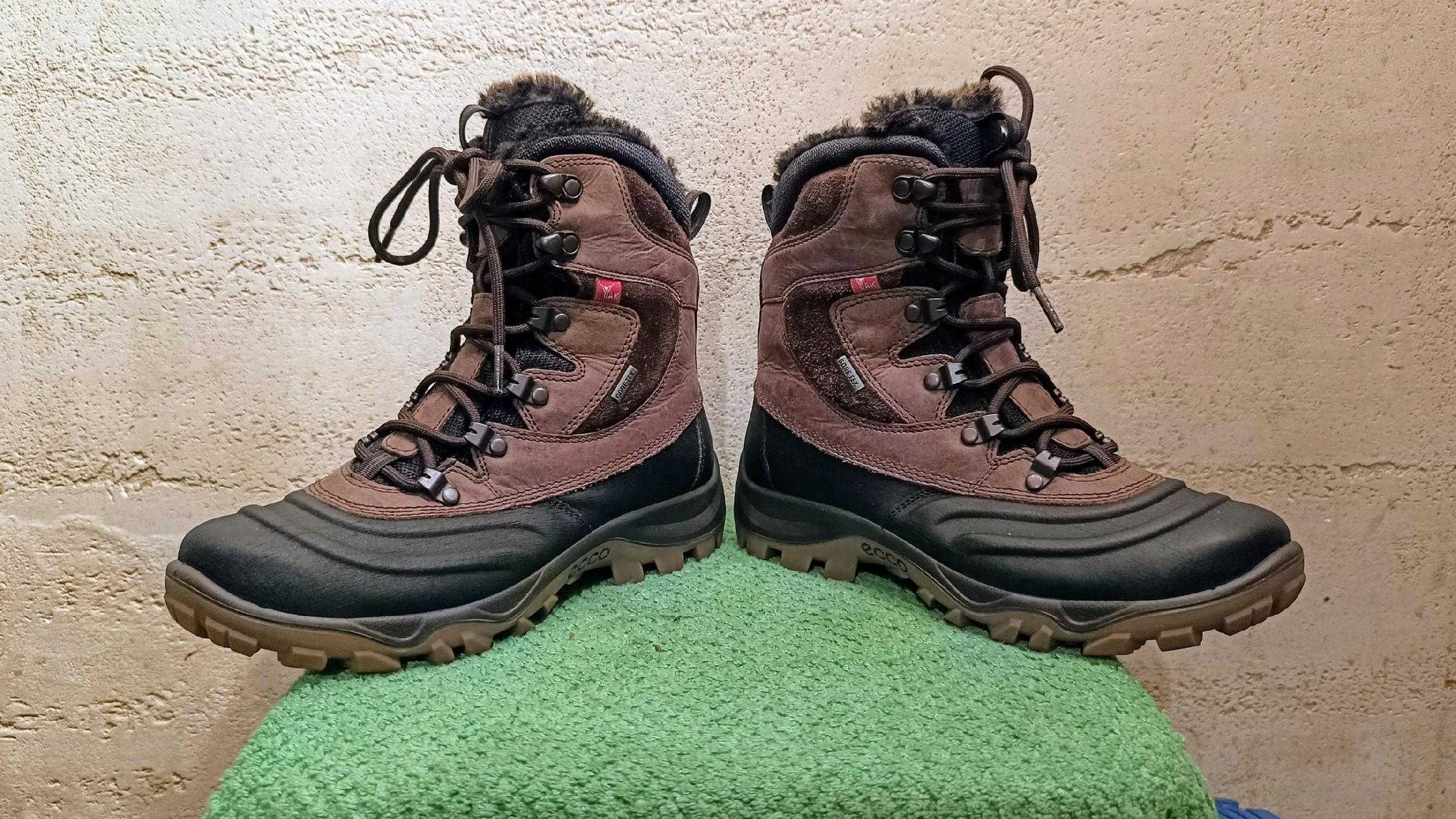 Damskie śniegowce ECCO EXPEDITION II r.37 skóra Gore-Tex stan idealny
