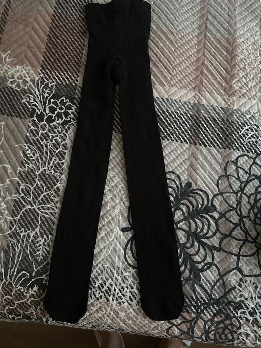 Колготи гетри шкарпетки чорні білі махрові капрон George 7-12