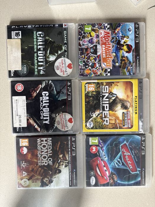 Zestaw gier na konsole ps3