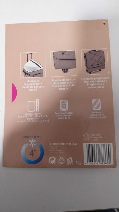 Carrinho de Compras com Bolsa Térmica