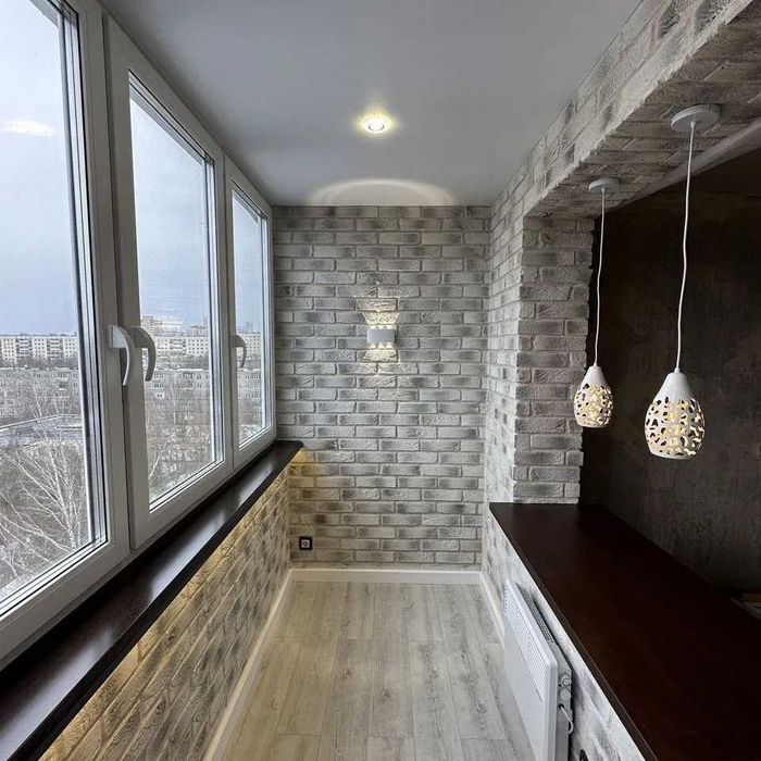 Балкон під ключ Утеплення балкону  Обшивка балкону Київ Утепление