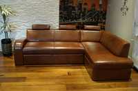 245x164 narożnik ze skóry naturalnej, rogówka skóra piękna sofa