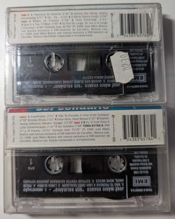 Cassete de José Mario Branco - Ser Solidário