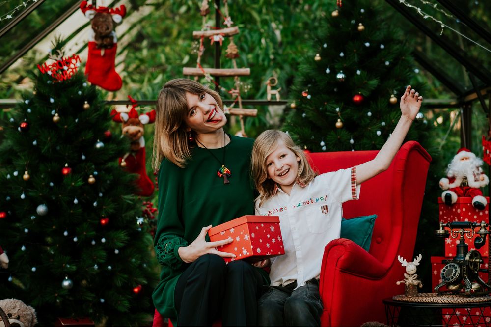 Sesje świąteczne w szklarni • Rodzinna sesja fotograficzna • Święta
