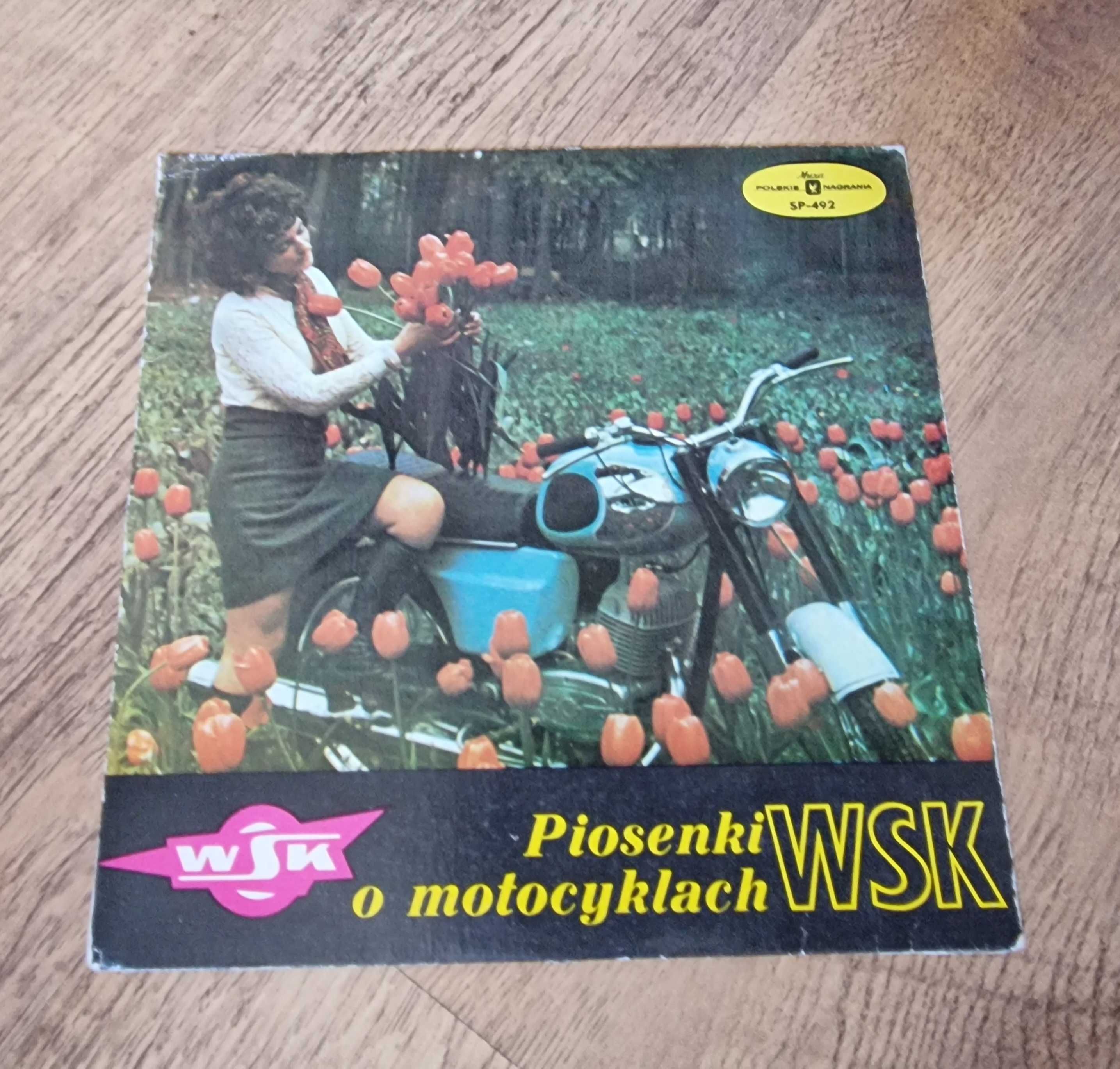 Oryginalna płyta winylowa piosenki o motocyklach WSK unikat!