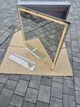Szafka lazienkowa lustro wisząca led 3 barwy mata grzewcza 70/50/14cm