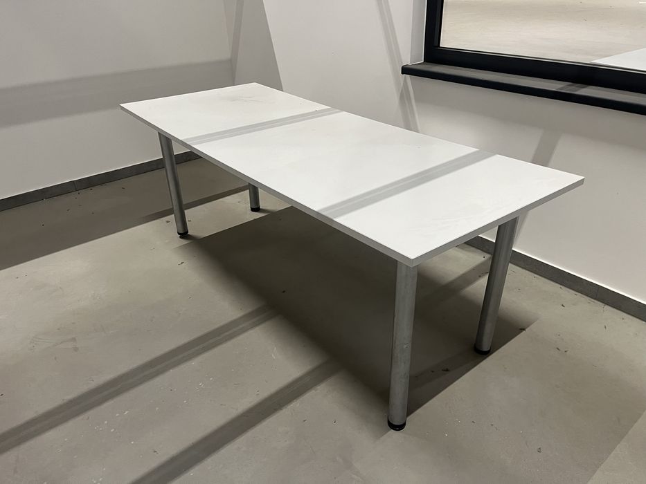 Biurko - duże, białe 200x80cm. 2 szt.