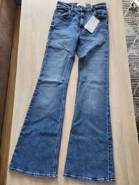 Spodnie jeans dzwony Pull & Bear 36