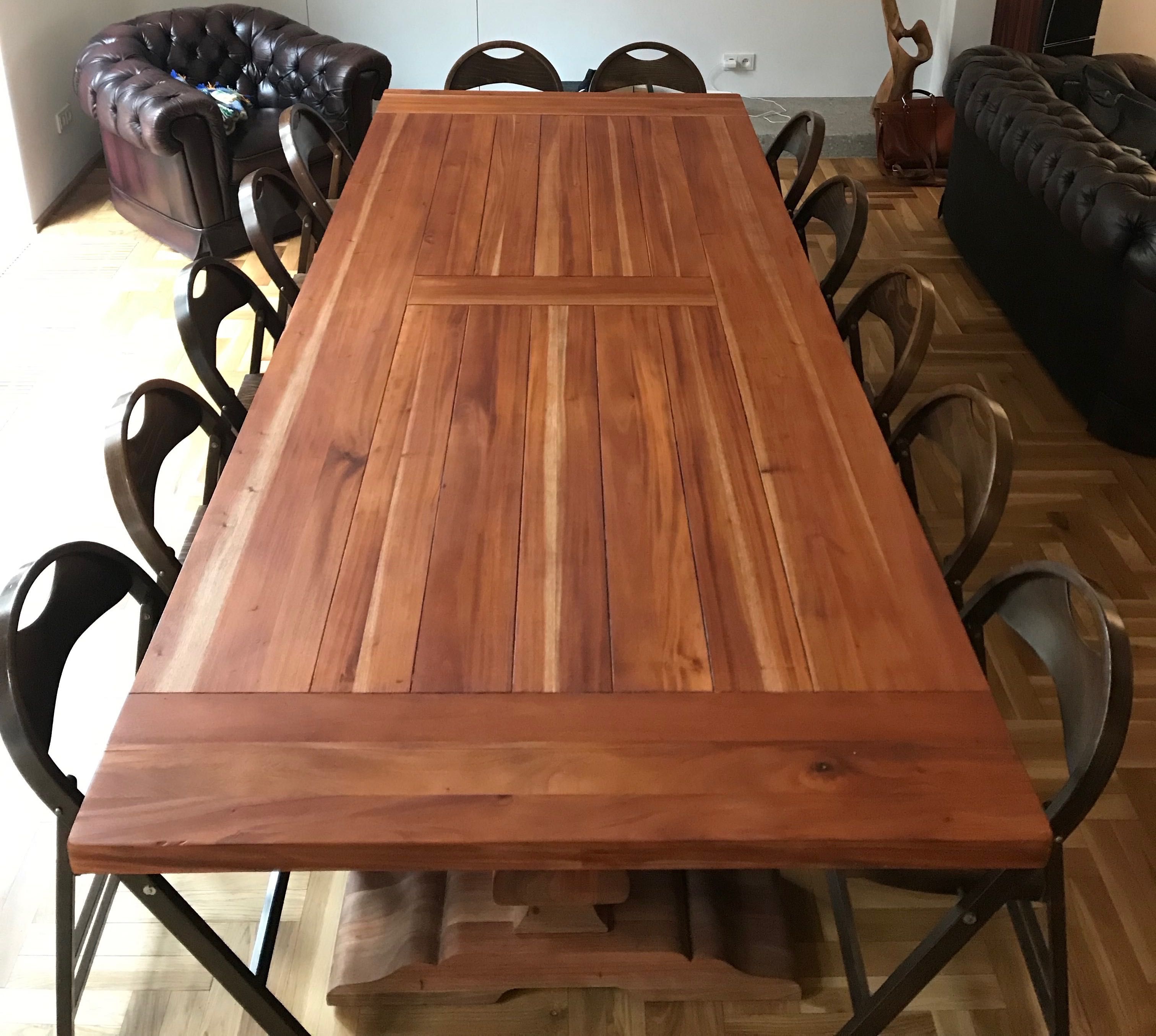 Duży stół 300x120 cm lite drewno #palisander #klasztorny #farmhouse