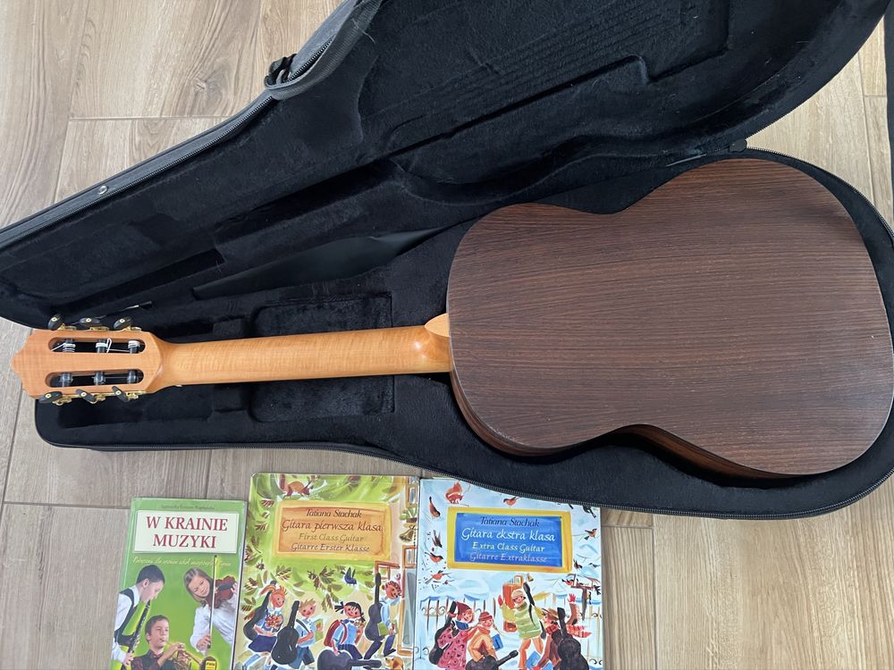 Gitara klasyczna 4/4 Kantare Dolce C dur + futerał i książki