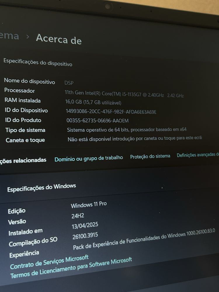 Portátil Toshiba Dynabook |  i5-1135G7 - 16 GB RAM - 14''