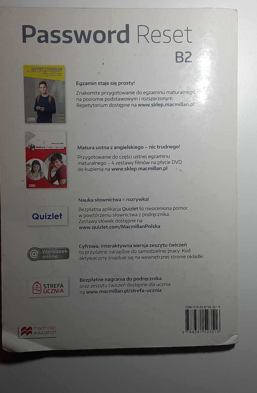 password reset b2, podręcznik, ćwiczenia, kompedium